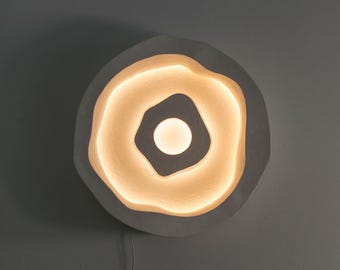 Handcrafted Sculptural Light, Organic Wall or Ceiling Lamp
