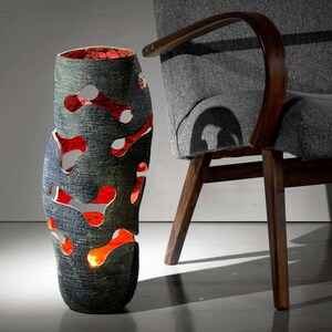 Sculptural piece, Curve candle lantern, home accent
