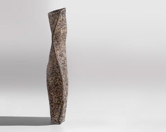 RAWLINE — Tall Sculptural Vase Balancing Raw Texture and Elegance