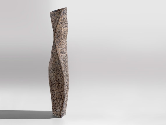 RAWLINE — Tall Sculptural Vase Balancing Raw Texture and Elegance