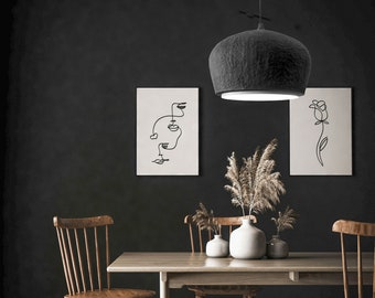 Minimalist industrial pendant light, Restaurant lighting