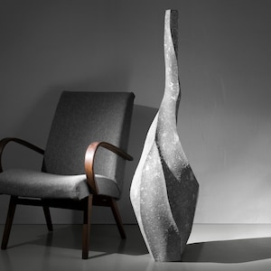 Tall  Sculptural Vase, Home Accent, Modern Sculpture