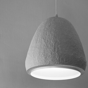 Gray industrial pendant lamp, minimalist office lighting zdjęcie 5