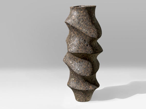 MONOLITH I — Large Textured Sculptural Vase
