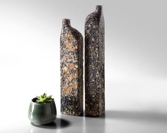 Sculptural vases, accent interior decor