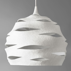 White Light Ficture, Dining Room Lighting, Modern Light Fixture, Pendant Light, Contemporary Light