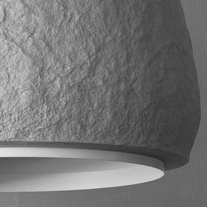 Gray industrial pendant lamp, minimalist office lighting zdjęcie 8