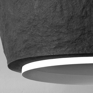 Luz industrial negra, lámpara colgante minimalista, iluminación de hormigón, iluminación de cocina imagen 3