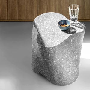 Concrete sculptural coffee table