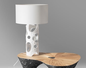 Lampe de table, accent intérieur sculptural