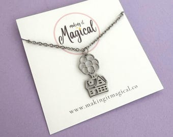 Travel Necklace | Adventure is out there | Waterproof and Tarnish Resistant Jewellery | Theme Park Trip Gift
