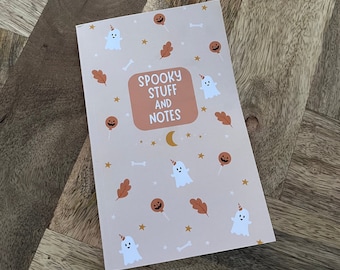 Cute Halloween Notebook: Spooky Stuff & Notes