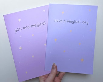 Magical Greeting Card Set (Pack of 2) | Thank You Card - Birthday Day Card - Mother's Day - Anniversary