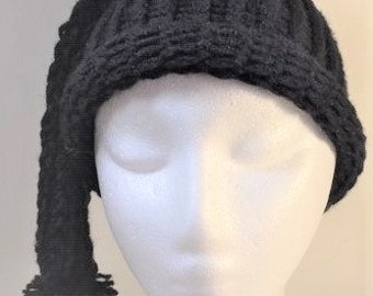 Lady Watchman Black extended Beanie