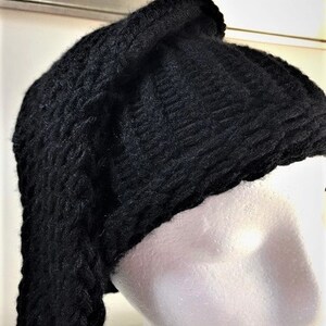 Lady Watchman Black extended Beanie