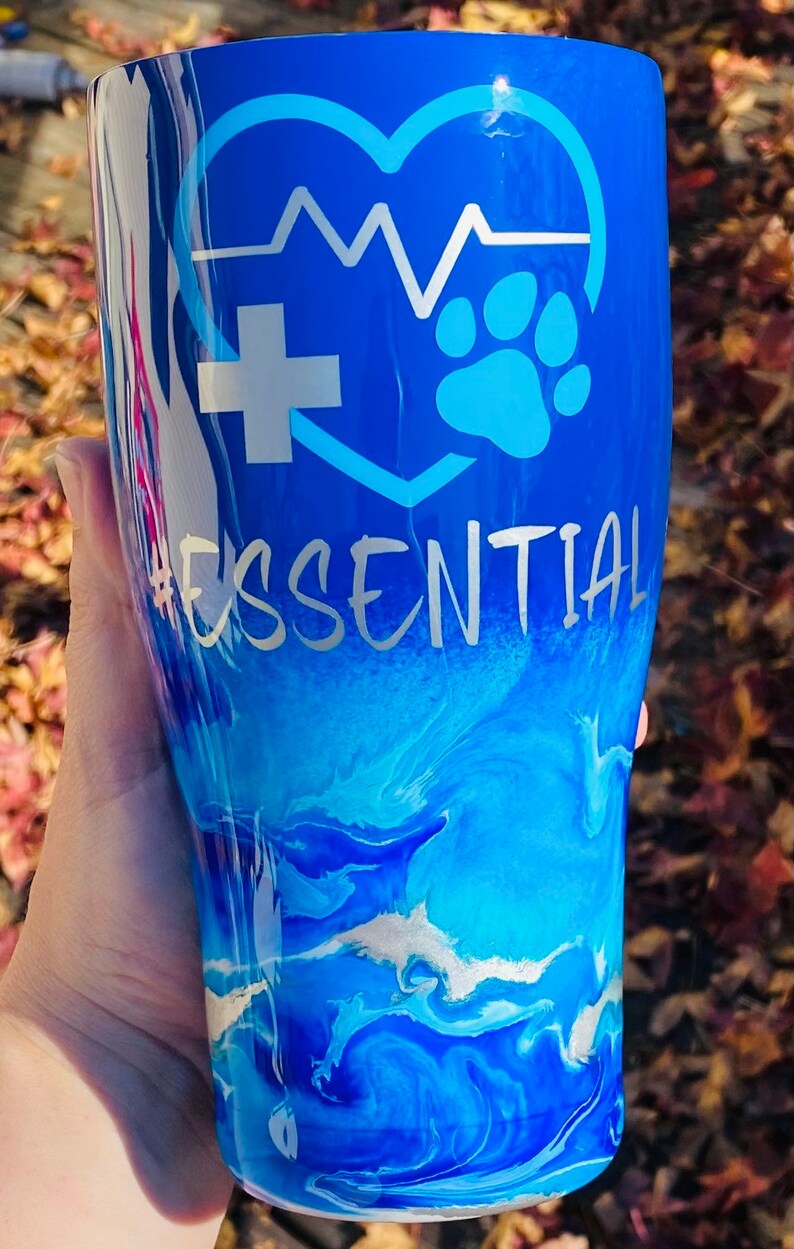 Personalized Vet/Vet Tech Essential Tumbler Cup Etsy
