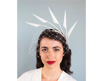 Skye- Bridal feather headdress
