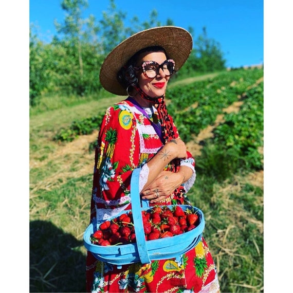 Rosa- Summer Straw Hat With Scarf - Etsy display picture 3