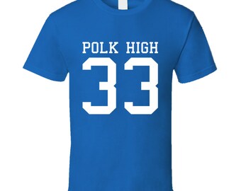 Polk High 33 Football T-Shirt, Married With Children Fan Tee