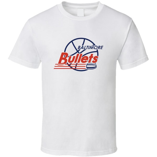 Baltimore Bullets Logo Tee Cool Aba Basketball Retro T Shirt