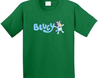 Girls' Bluey Short Sleeve Graphic BoxyT-Shirt - Purple XS