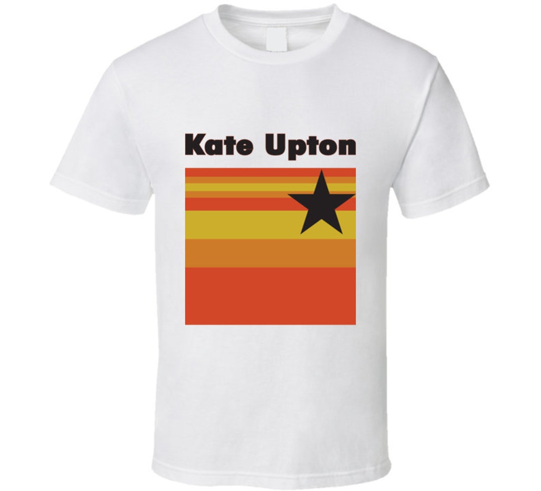 Kate Upton Houston Logo Baseball Tee Trendy Fan T Shirt 