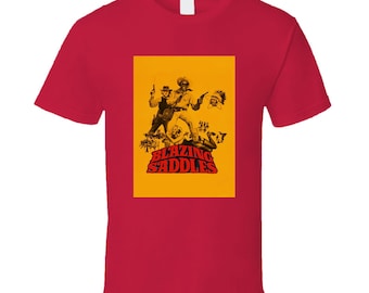 Blazing Saddles Movie Tee 70s Western Comedy Filrm T Shirt