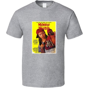 Monkey Trouble Movie Tee Cool Retro Movies Fan T Shirt