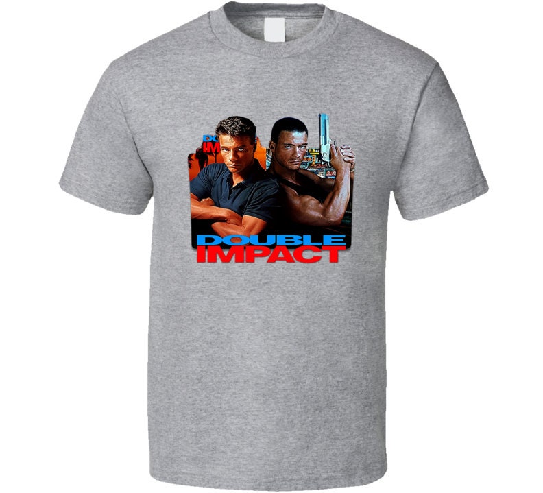 Discover Double Impact Movie Tee Cool Jean Claude Van Damme Fan T Shirt