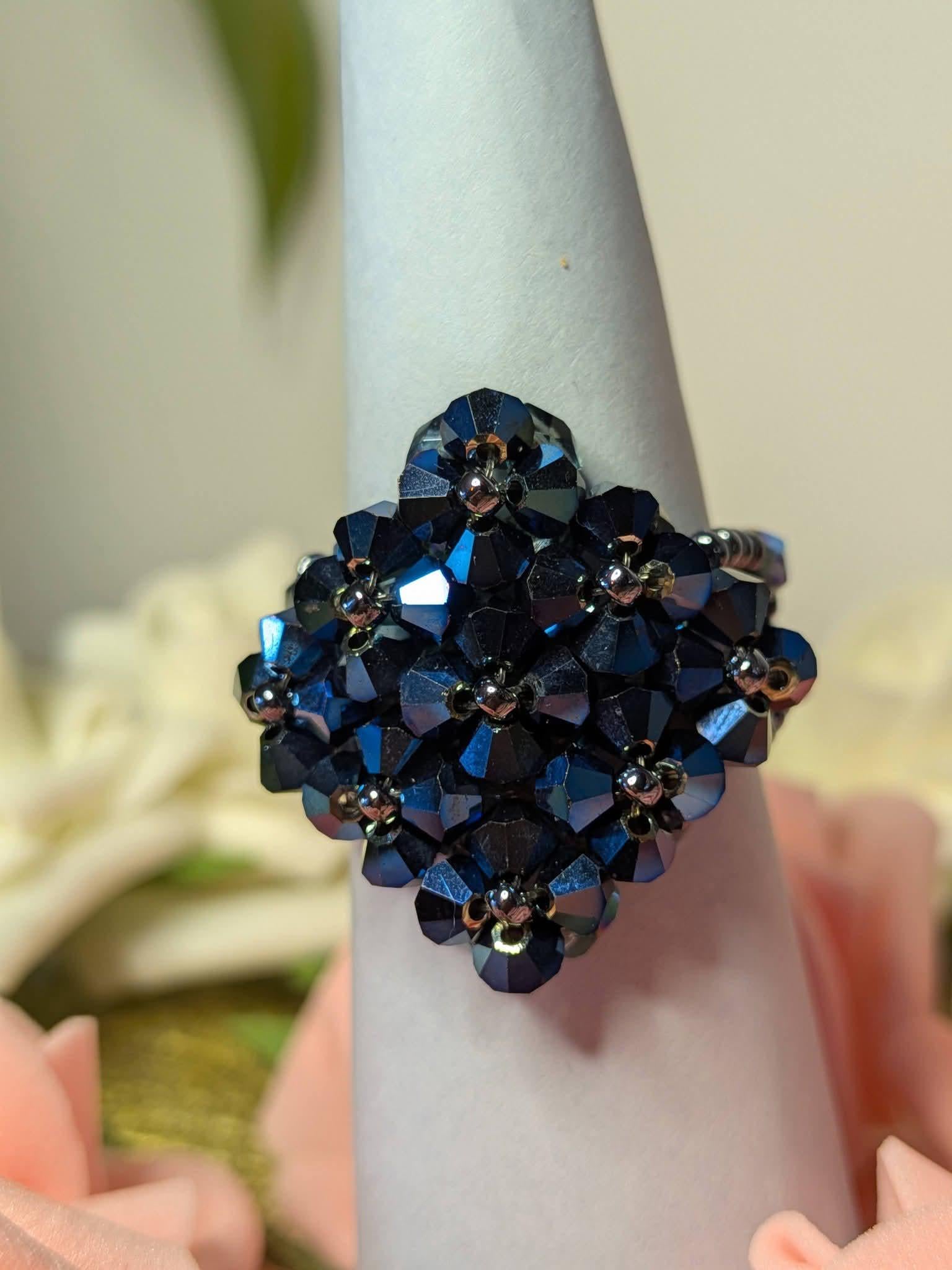 スワロフスキー　スクエアカット　クリスタルリング スワロフスキー スクエアカット クリスタルリング Swarovski crystal