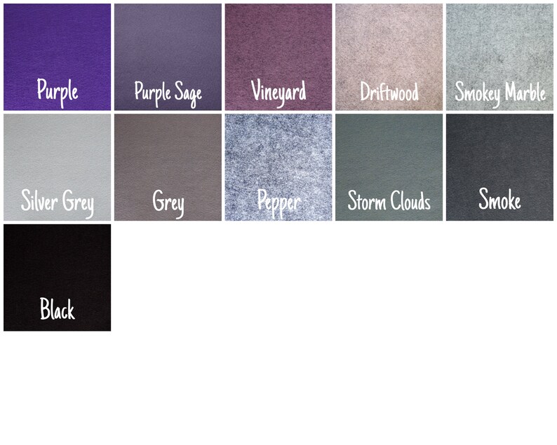Your Choice 2 Colours DIY Flowers and Succulents Craft Supply Set of 72 Felt Flower Petal Die Cuts Wool Blend Felt DIY Crafts