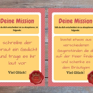 55 Hochzeitsmissionen, Spiel für Hochzeitsgäste, Hochzeitsspiele, Hochzeitsquest, Hochzeitsgäste, Spiel, PDF