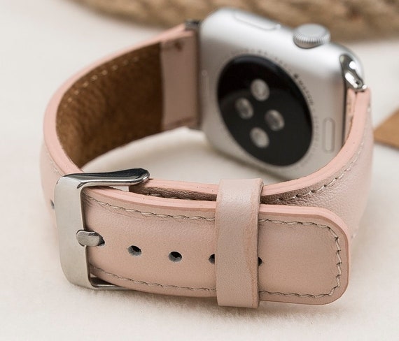 Nude leather hotsell apple watch band