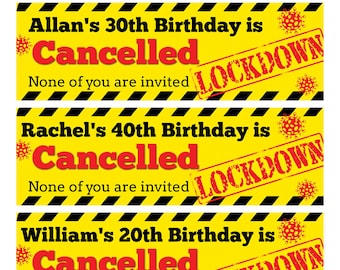 Quarantine Birthday Banner - Etsy