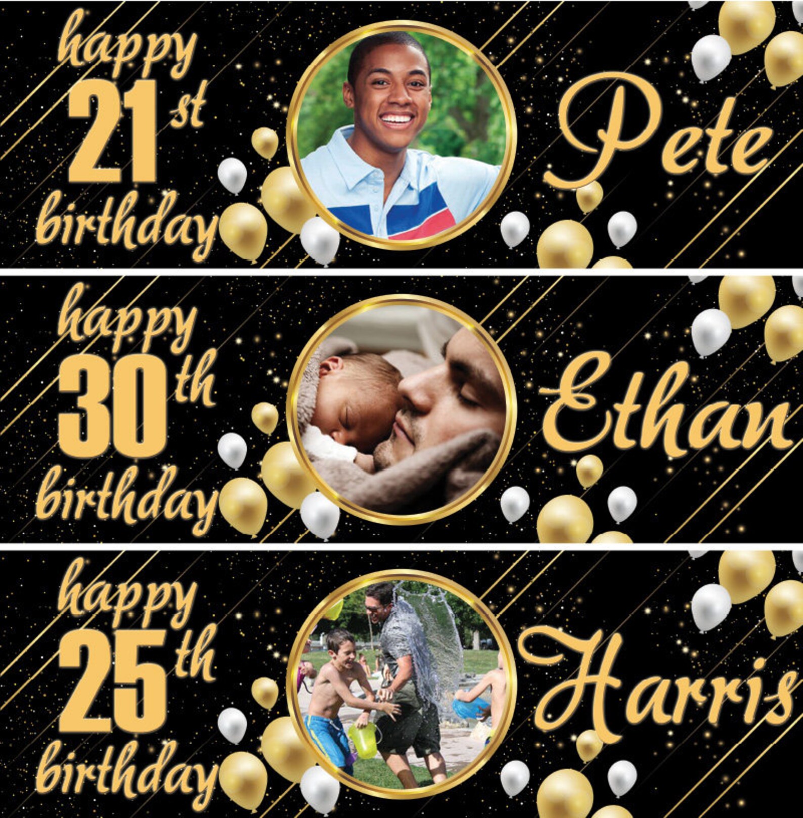 Personalised 18th Birthday Banner With Balloons – Rose Gold Paper Decor By Amazingsticker