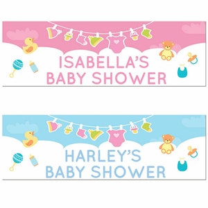 2 Personalised Birthday, Christening, Baptism, Naming Day, Baby Shower Banner
