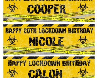 Quarantine Birthday Banner | Etsy