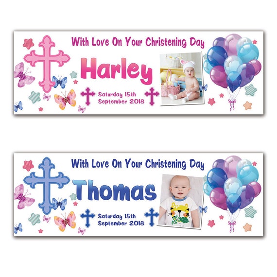 Men&ugrave; Battesimo Triangolo "Bambina Con Palloncini" &ndash; Conf. Da N. 6 Pz