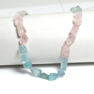 100% Natura multi aquamarine nuggets , morganite nuggets , blue aquamarine nuggets , handmade jewelry