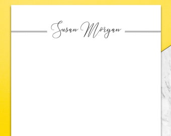 Letterhead Template for Word, Personalized Business Letterhead, Custom Diy Stationary Template, Design Letterhead Paper, Print Download