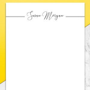 Plantilla de membrete para Word, membrete de negocios personalizado, plantilla estacionaria personalizada diy, papel de membrete de diseño, descarga de impresión