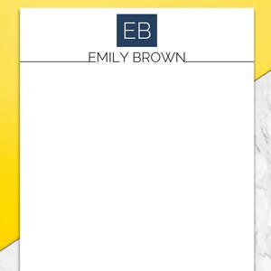 Plantilla de membrete para Word, membrete de negocios personalizado, plantilla estacionaria personalizada diy, papel de membrete de diseño, descarga de impresión