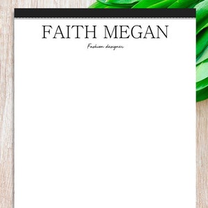 Plantilla de membrete para Word, membrete de negocios personalizado, plantilla estacionaria personalizada diy, papel de membrete de diseño, descarga de impresión