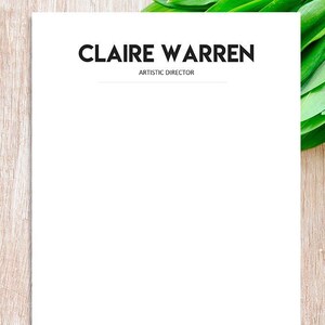 Plantilla de membrete para Word, membrete de negocios personalizado, plantilla estacionaria personalizada diy, papel de membrete de diseño, descarga de impresión