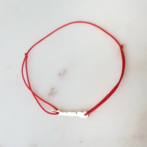 925 sterling silver/14k solid gold Balaton shaped pendant bracelet
