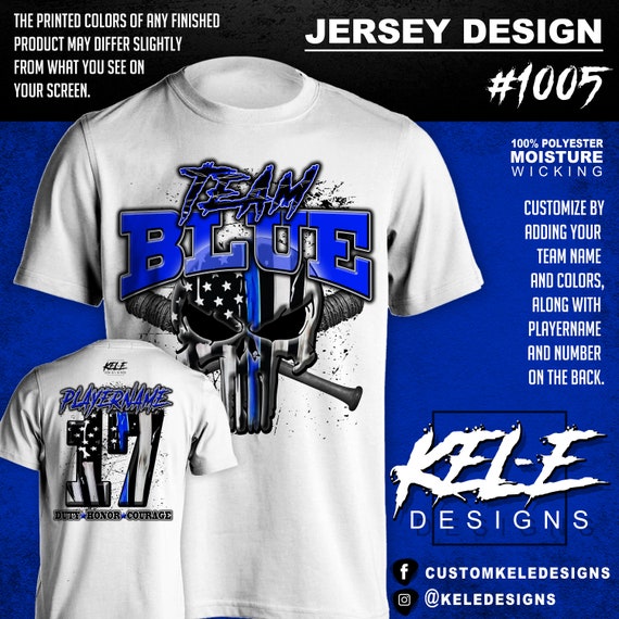 under armour thin blue line shirt