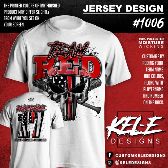 thin blue line softball jersey