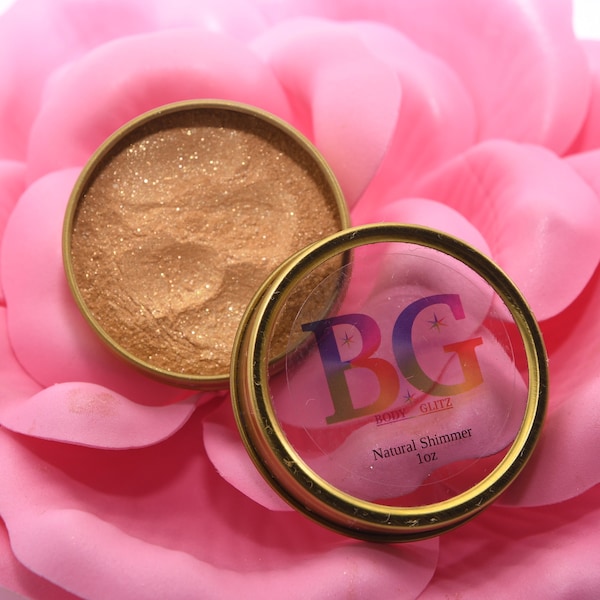 Egyptian Gold Iridescent Body Shimmer: Vegan Mineral Highlight