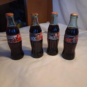Lote de 4 botellas familiares de Coca-Cola Nascar Racing de Ricky Dale, Kansas City imagen 10