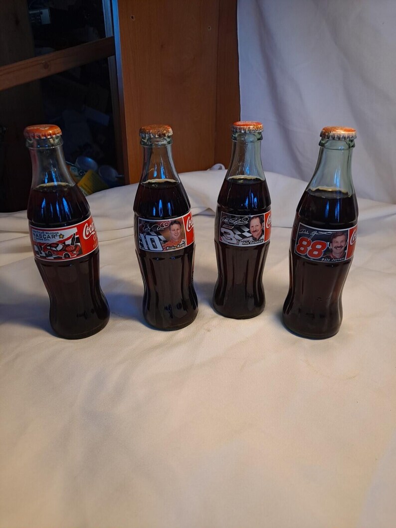 Lote de 4 botellas familiares de Coca-Cola Nascar Racing de Ricky Dale, Kansas City imagen 10